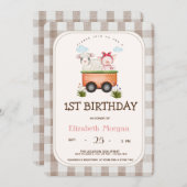 Landtiere Schweinefleisch Einladung (Vorne/Hinten)