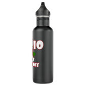 Landtiere Schweinefleisch Traktor 10. Geburtstag 1 Edelstahlflasche (Rechts)