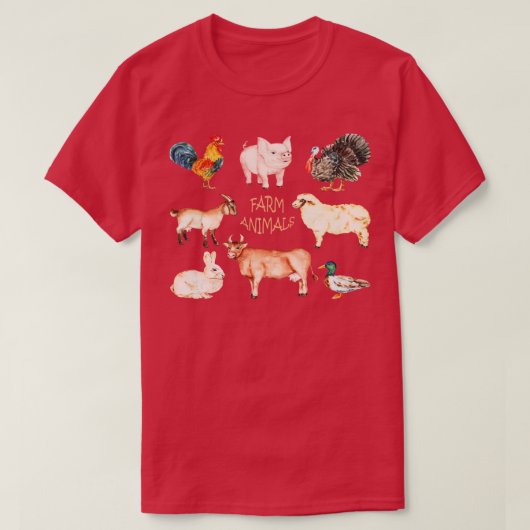 Landtiere T-Shirt (Design vorne)