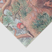 Landtiere und Kinder Elsa Beskow Seidenpapier (Ausschnitt)