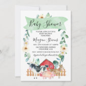 Landtiere und Toilettenspülung Einladung (Vorderseite)