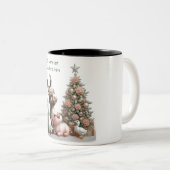 Landtiere Weihnachtsschmuck Zweifarbige Tasse (VorderseiteRechts)