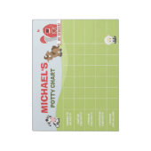 Landtiere zeigen Personalisierte Namen und Aufgabe Notizblock (Rotiert)