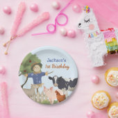 Landtiere zum Geburtstag, Barnyard-Party Pappteller (Party)