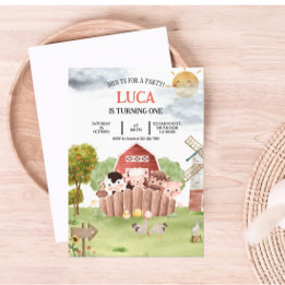 Landtiere zum Geburtstag Einladung