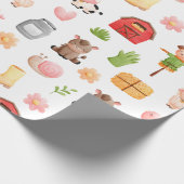 Landtiere zum Geburtstag Geschenkpapier (Ecke)
