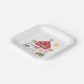 Landtiere zum Geburtstag Pappteller (Gewinkelt)