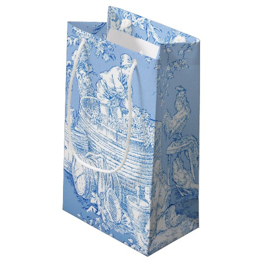 Landtoilmuster Kleine Geschenktüte (Rückseite Schrägansicht)
