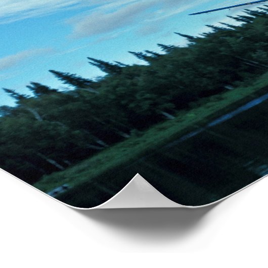 Landung der Gleitfläche Poster (Ecke)