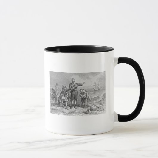 Landung der Pilger, 1620 Tasse (Rechts)