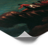 Landung der Pilger durch Michele Felice Corne Poster (Ecke)