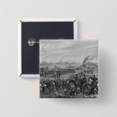 Landung der Truppen auf Roanoke-Insel Button (Vorne & Hinten)