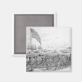 Landung der Truppen in Vera Cruz, Mexiko Magnet (Vorderseite/Rückseite)