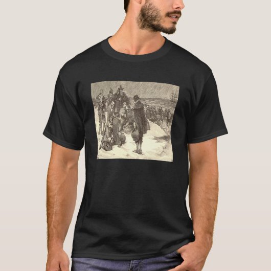 Landung des Pilger-T - Shirt (Vorderseite)