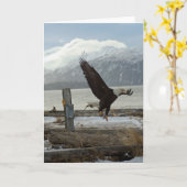 Landung Eagle Karte (Gelbe Blume)
