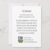 Landung einer Forever-Zuhause Einladung (Rückseite)