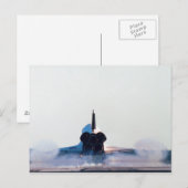 Landung eines Raumschiffs Postkarte (Vorne/Hinten)