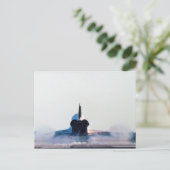 Landung eines Raumschiffs Postkarte (Stehend Vorderseite)