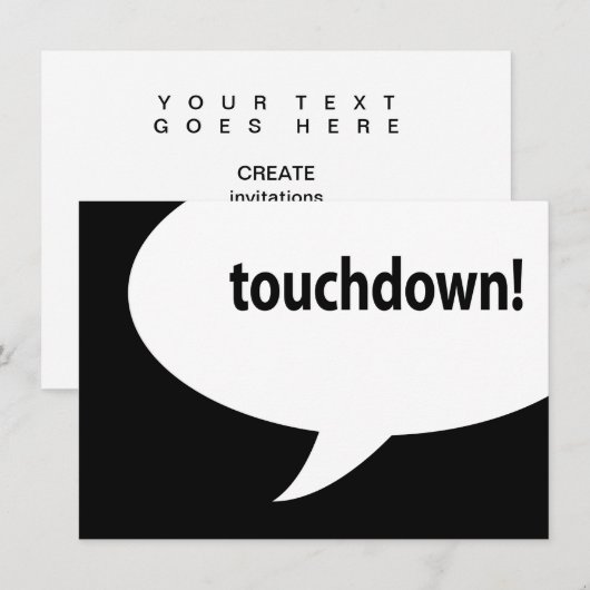 Landung! Einladung (Vorne/Hinten)