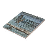 Landung Great Blue Heron Wildlife Birdlover Design Fliese (Seite)