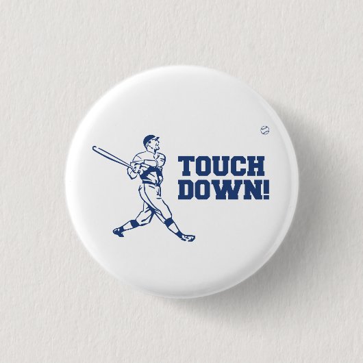 Landung Homerun Baseball-Fußball-Sport Button (Vorderseite)