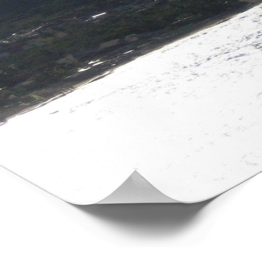 Landung in St. Barth Poster (Ecke)