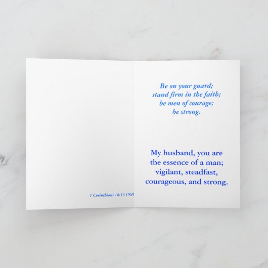 Landung Karte (Innenseite)