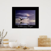 Landung Mallard Duck Wilderness Magic Foto Print Poster (Küche)