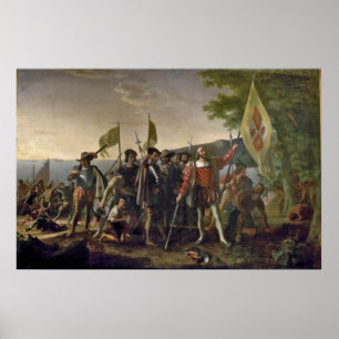 Landung von Columbus Poster