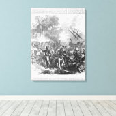 Landung von De Soto in Florida Leinwanddruck (Insitu (Holzboden))
