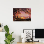 Landung von Kolumbus durch Albert Bierstadt Poster (Heimbüro)