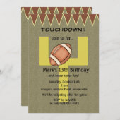 Landungs-Fußball-Einladung Einladung (Vorne/Hinten)