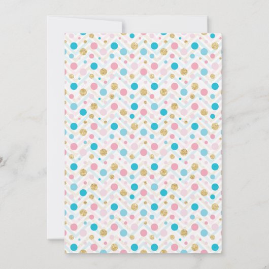 Landungs-oder Ballettröckchen-Geschlecht decken Einladung (Rückseite)