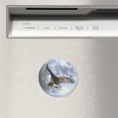 LandungsbALD EAGLE & FULL MOON Wildlife Magnet (In Situ (Geschirrspüler))