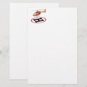 Landungshubschrauber Briefpapier (Vorne/Hinten)