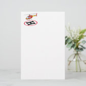Landungshubschrauber Briefpapier (Stehend Vorderseite)