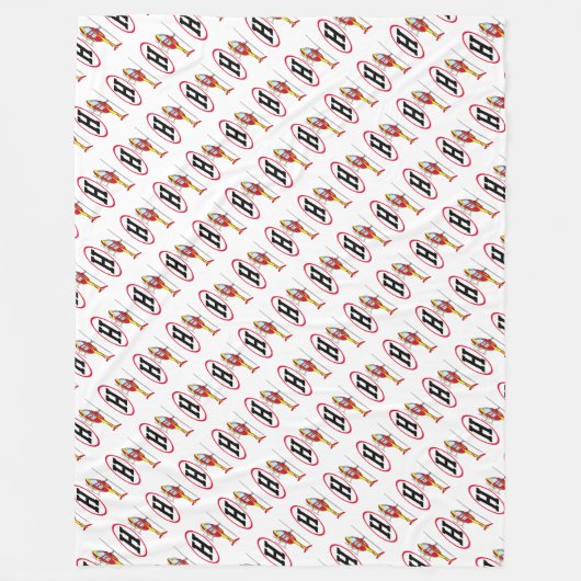 Landungshubschrauber Fleecedecke (Vorderseite)