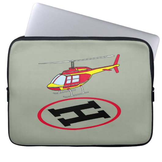Landungshubschrauber Laptopschutzhülle (Vorderseite)