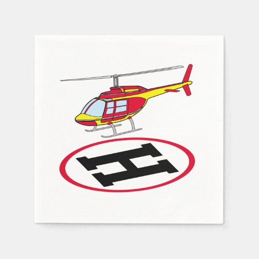 Landungshubschrauber Serviette (Vorderseite)