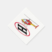 Landungshubschrauber Serviette (Ecke)