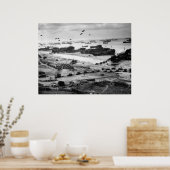 Landungsschiffe, die Ashore auf dem Strand von Oma Poster (Küche)