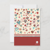 Landvalentine-Foto-Klassenzimmer-Karte Einladung (Rückseite)