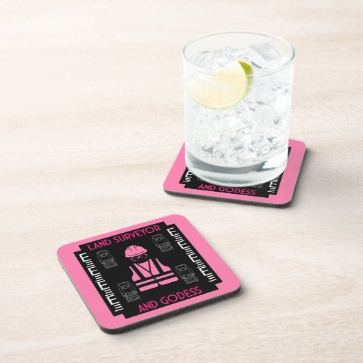 Landvermesser Getränkeuntersetzer (Rechte Seite)