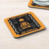 Landvermesser Getränkeuntersetzer (Linke Seite)