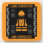 Landvermesser Getränkeuntersetzer (Vorderseite)