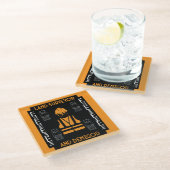 Landvermesser Glasuntersetzer (Schrägansicht)