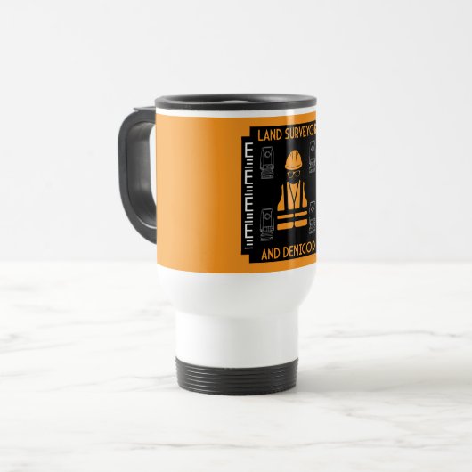 Landvermesser Reisebecher (Vorderseite Links)