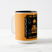 Landvermesser Zweifarbige Tasse (Vorderseite Links)