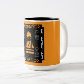 Landvermesser Zweifarbige Tasse (VorderseiteRechts)