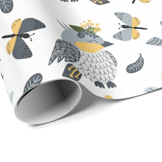 Landvögel Geschenkpapier (Rolleneckpunkt)